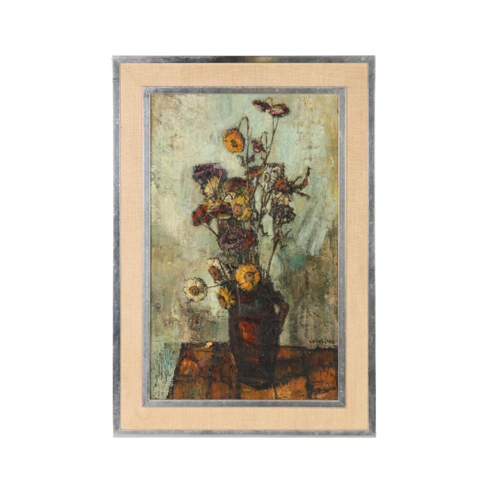 pierre letellier 1928 2000 still life oil painting · Hill Auction Gallery · 2026-02-11 Pierre (1928) Letellier comparable auction result: pierre letellier 1928 2000 still life oil painting