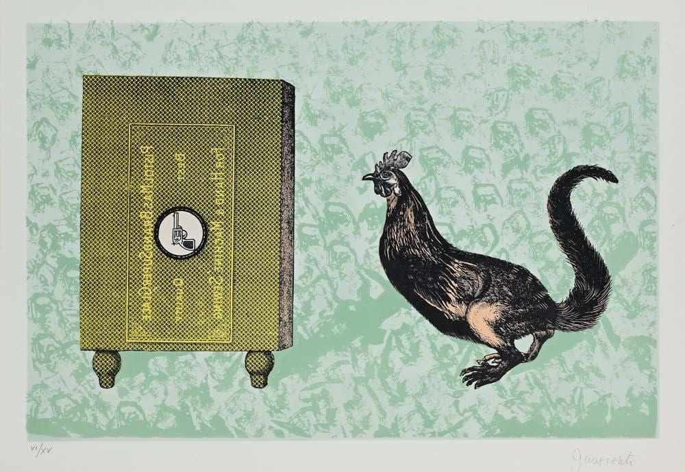 Carlo Guarienti comparable auction result: carlo guarienti treviso 1923 rome 2023 the rooster