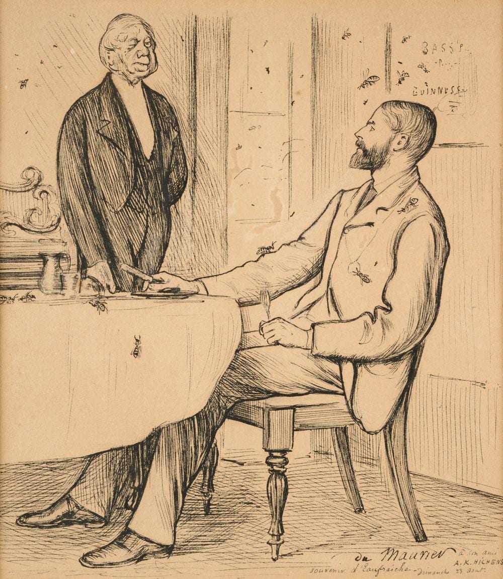 George Louis Palmella Busson DuMaurier comparable auction result: george busson du maurier french english 1834 1896