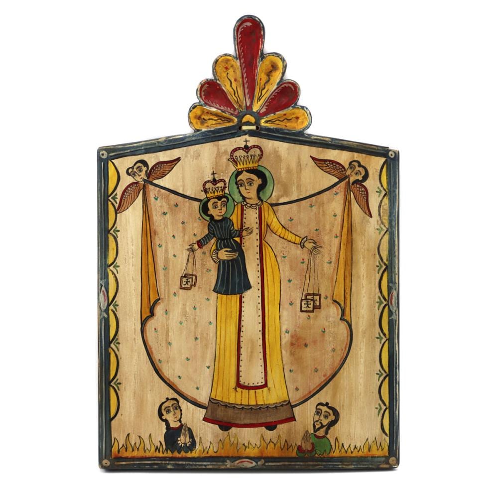 Gustavo Victor Goler comparable auction result: gustavo victor goler nuestra senora de carmen retablo c 1991 14 x 9 5