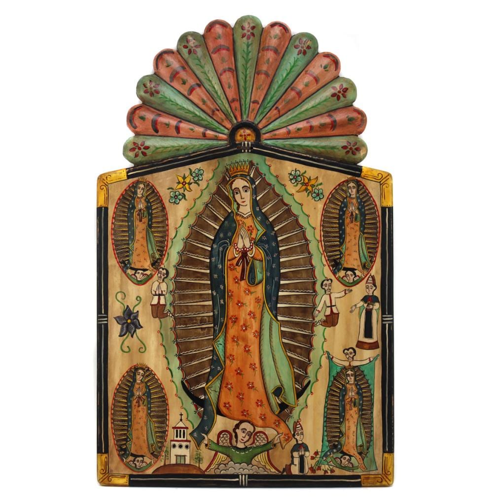 Gustavo Victor Goler comparable auction result: gustavo victor goler nuestra senora de guadalupe retablo c 1993 21 75 x 13 625