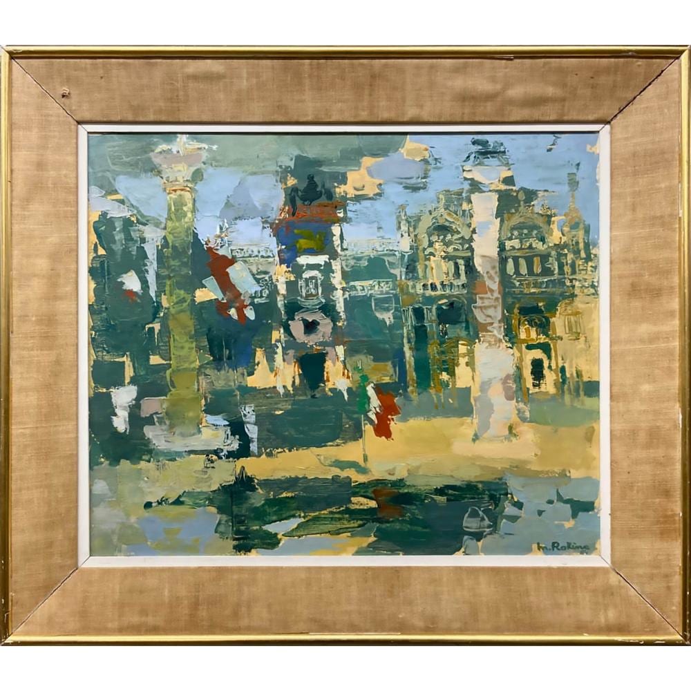 Marthe Rakine comparable auction result: marthe rakine canadian 1906 1996 venice piazza san marco