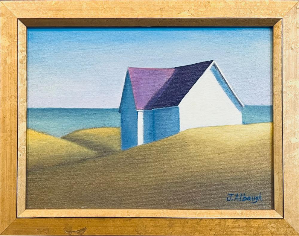 Joan Albaugh comparable auction result: joan albaugh oil on artist board morning light