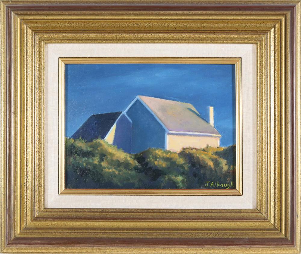 Joan Albaugh comparable auction result: joan albaugh oil on panel sunset light