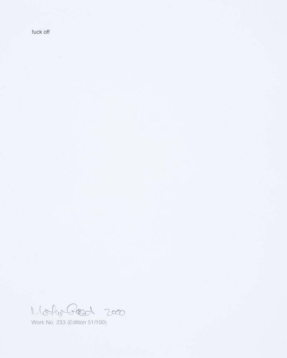 Martin Creed comparable auction result: martin creed b 1968 work no 233 from cubitt print box