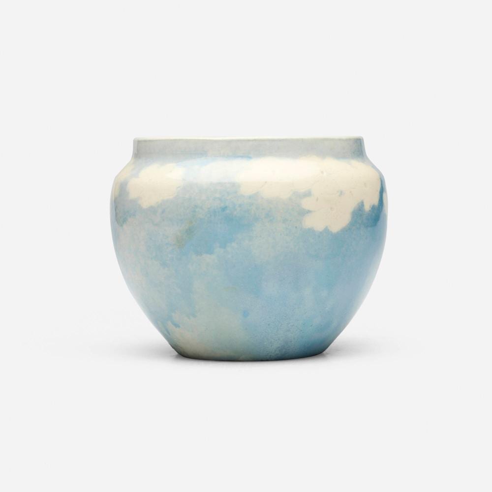 Mary Louise McLaughlin comparable auction result: mary louise mclaughlin losanti vase with cherry blossoms