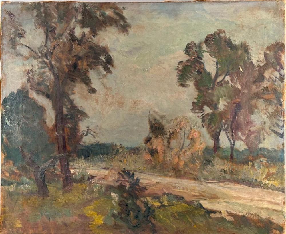 Alfred James Wands comparable auction result: alfred james wands oil path through the brush