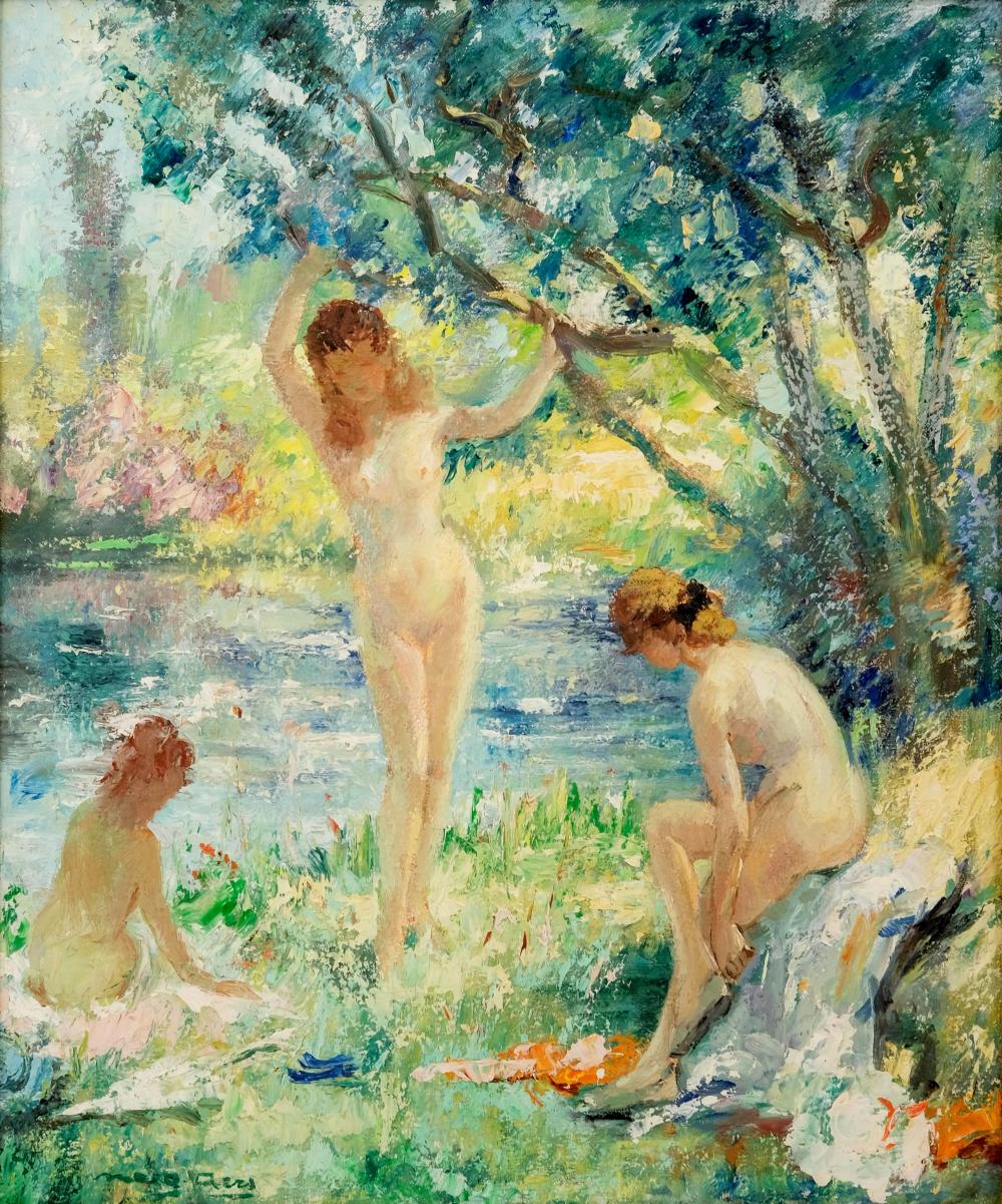Marguerite Aers comparable auction result: marguerite aers signed impressionist oil on canvas painting