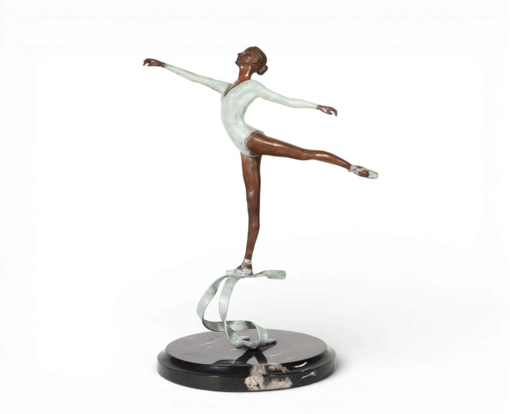 victor villarreal a limited edition painted bronze figure of a ballerina on marble base · Andrew Jones Auctions · 2026-01-30 Victor Villarreal comparable auction result: victor villarreal a limited edition painted bronze figure of a ballerina on marble base