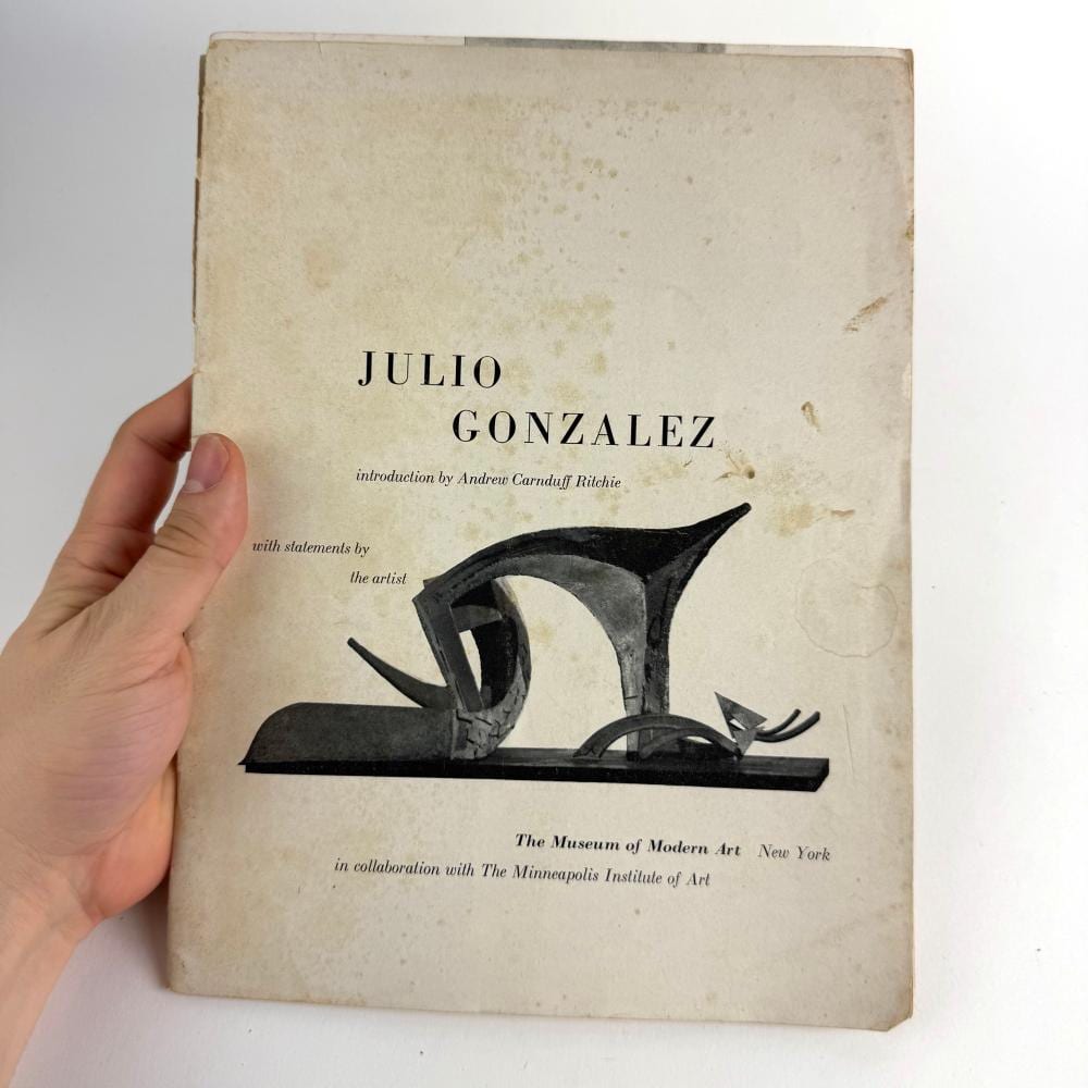 Julio Gonzalez comparable auction result: julio gonzalez the museum of modern art bulletin volume xxiii numbers 1 2 1955 1956 spanish pavillion