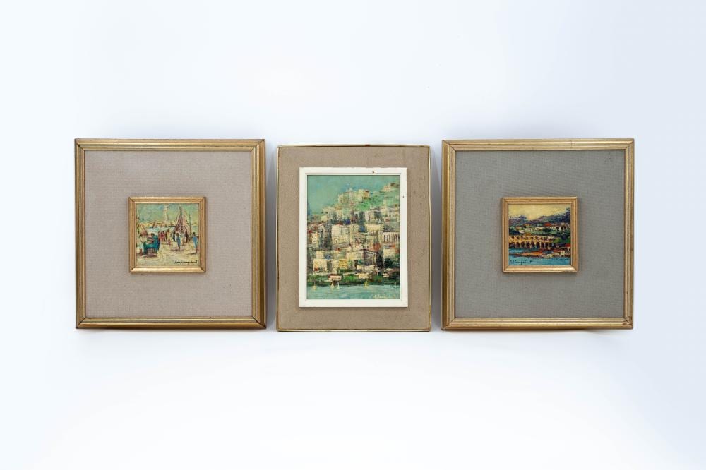 Jan van Campenhout comparable auction result: jan van campenhout 1907 1972 a lot of three small belgian oil on canvas and one on board
