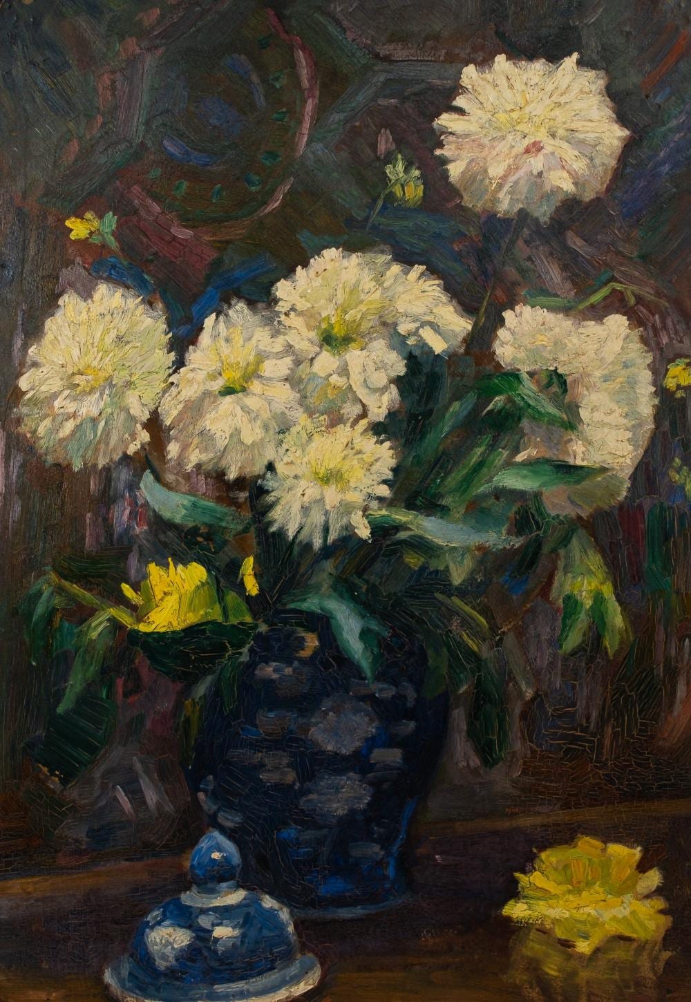 Marcel Dyf comparable auction result: marcel dyf 1899 1985 a large french oil on board still life painting of chrysanthemums