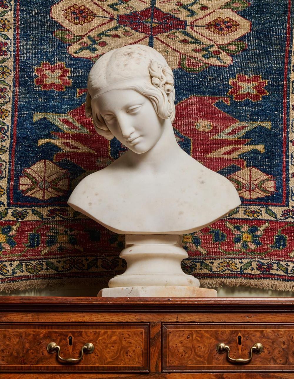 Richard James Wyatt comparable auction result: richard james wyatt 1795 1850 a white marble bust of a young nymph circa 1830 1850