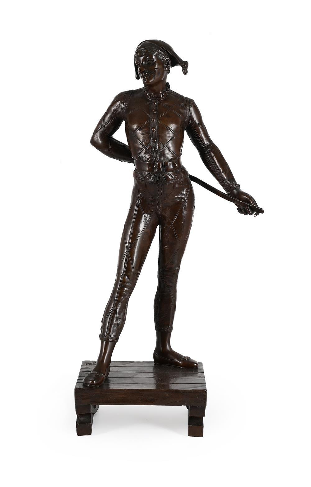 Alfred Pierre Richard comparable auction result: alfred pierre richard 1844 1884 a large bronze figure the harlequin late 19th century