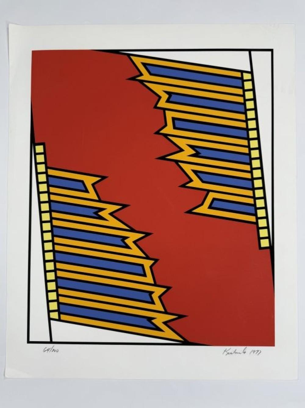 Nicholas Krushenick comparable auction result: nicholas krushenick 1929 1999 signed serigraph
