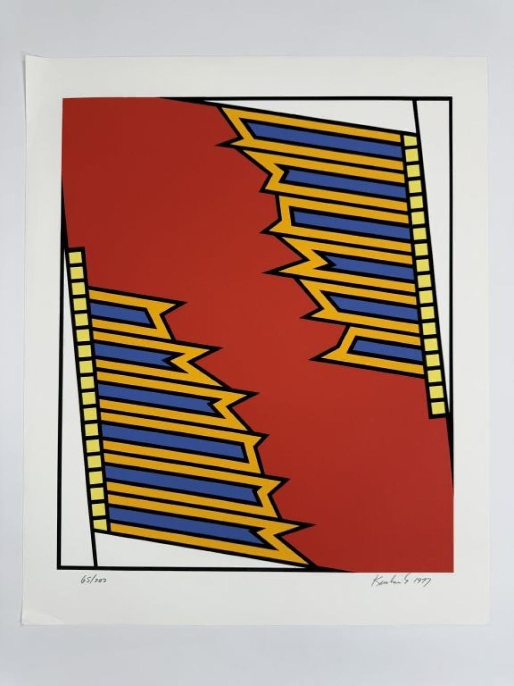 Nicholas Krushenick comparable auction result: nicholas krushenick 1929 1999 signed serigraph