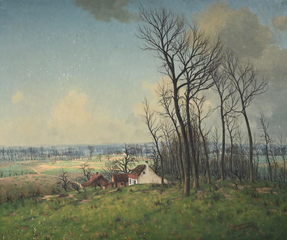 frans coppens 1895 1975 oil on canvas landscape with farm signed · Maison Jules Veilinghuis · 2026-02-14 Frans Coppens comparable auction result: frans coppens 1895 1975 oil on canvas landscape with farm signed