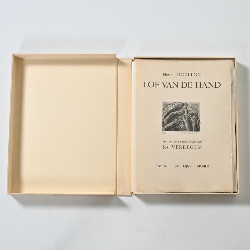 Joseph Verdegem comparable auction result: jos verdegem 1897 1957 folder with 26 etchings lof van de hand numbered 42 47 and signed in pencil