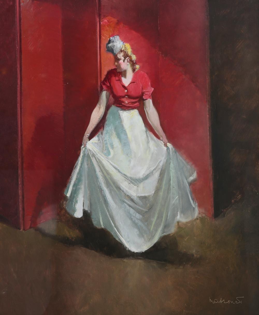 armand massonet 1892 1979 oil on canvas lady with white dress signed · Maison Jules Veilinghuis · 2026-02-14 Armand Massonet comparable auction result: armand massonet 1892 1979 oil on canvas lady with white dress signed