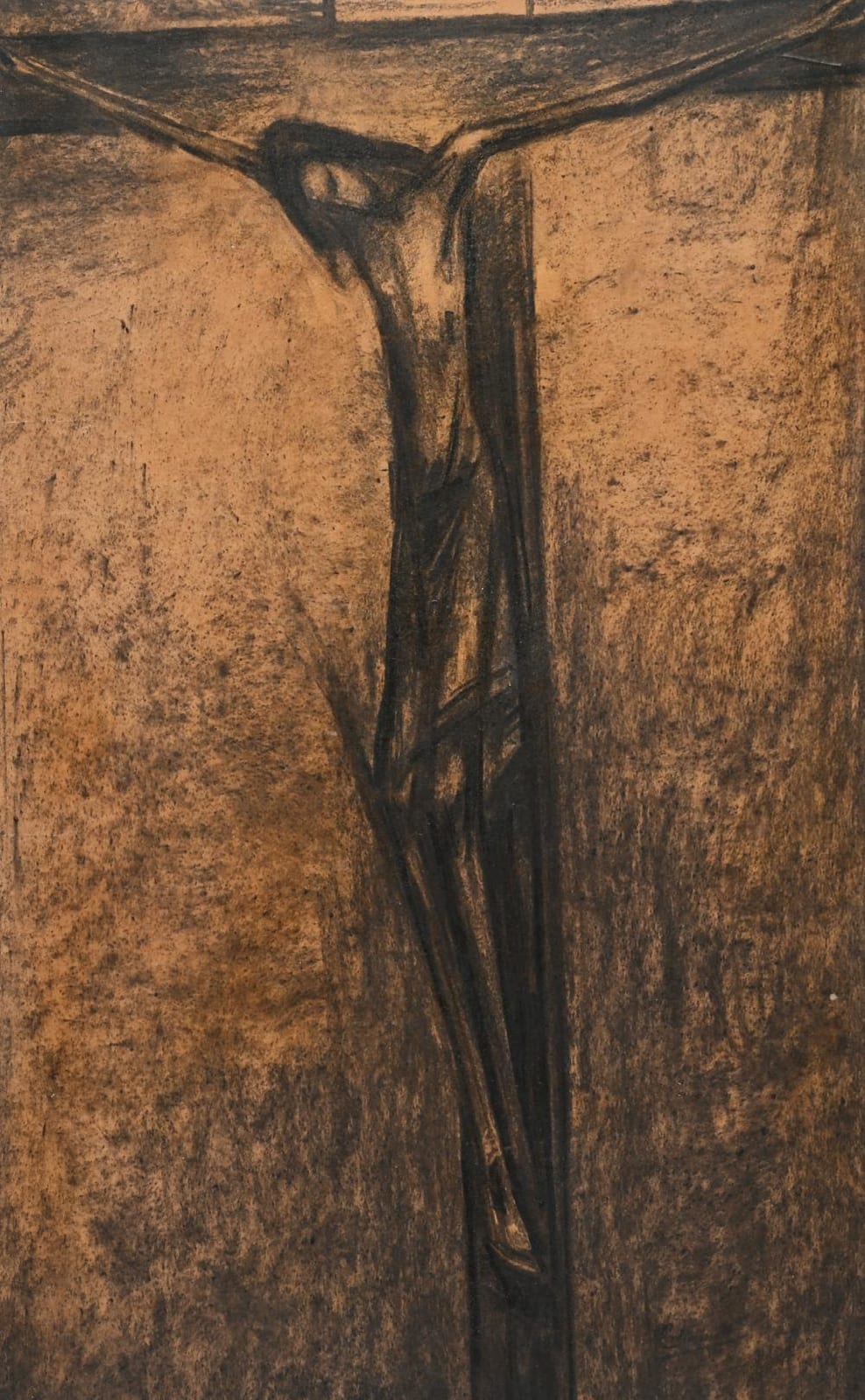 Oscar Colbrandt comparable auction result: oscar colbrandt 1879 1959 charcoal drawing crucified christ signed
