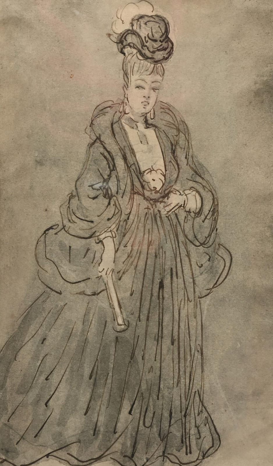 Constantin Guys comparable auction result: constantin guys 1802 05 1892 mixed media lady in evening dress signed