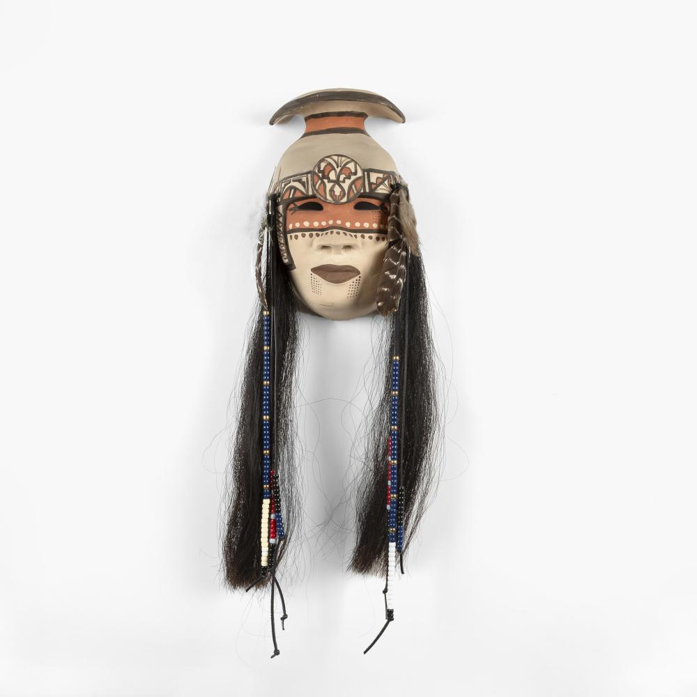 Kathleen Wall comparable auction result: kathleen wall polychrome mask