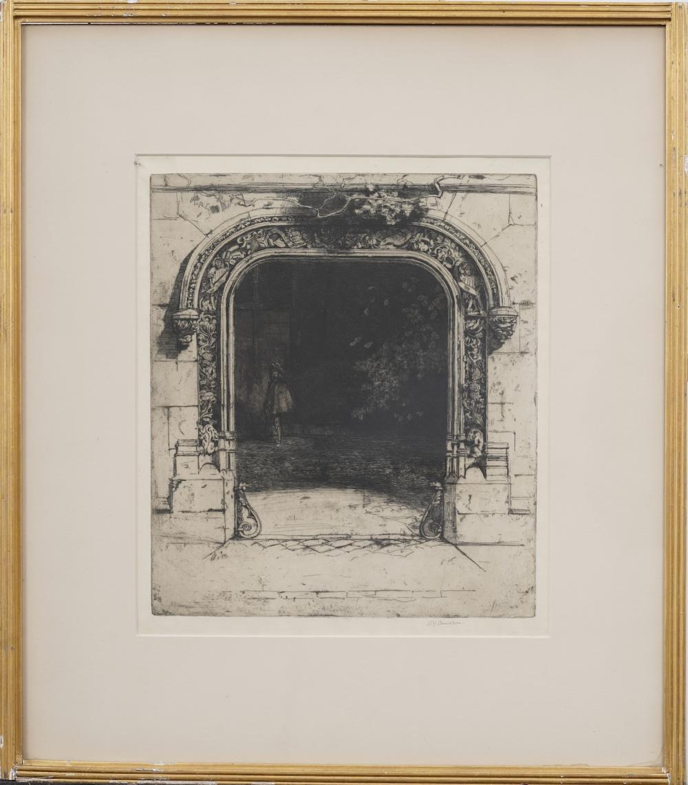 David Young Cameron comparable auction result: david young cameron 1865 1945 signed antique english architectural framed etching