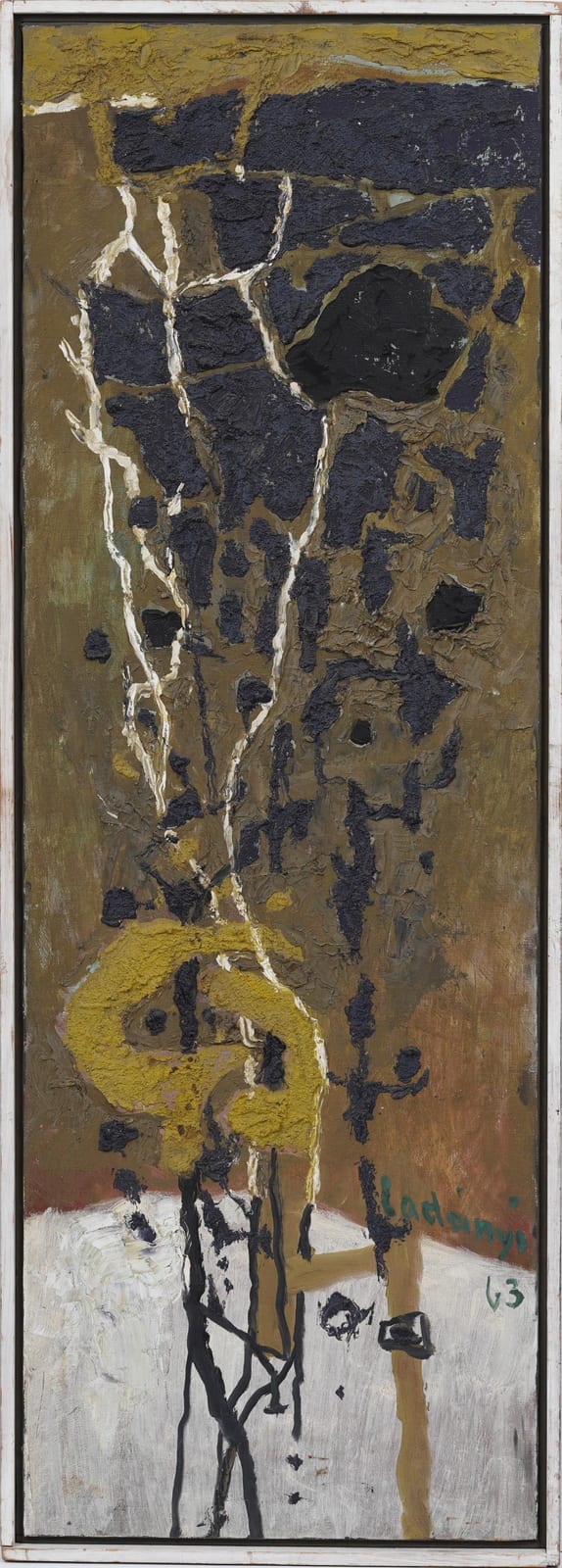 emory ladanyi 1902 1986 hungarian american abstract original fractional vertical oil painting · Curated Gallery Auctions · 2026-02-15 Emory Ladanyi comparable auction result: emory ladanyi 1902 1986 hungarian american abstract original fractional vertical oil painting