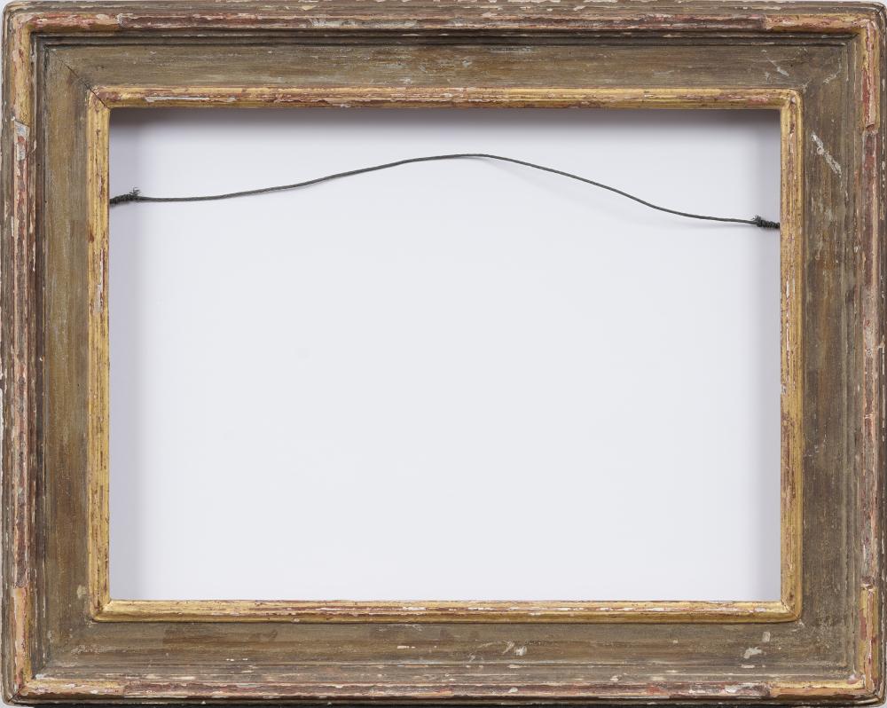 Vintage American Distressed Arts and Crafts Style Giltwood Painting Frame Fits 12" x 16" Artwork sold by Curated Gallery Auctions, lot 603 — auction record photograph