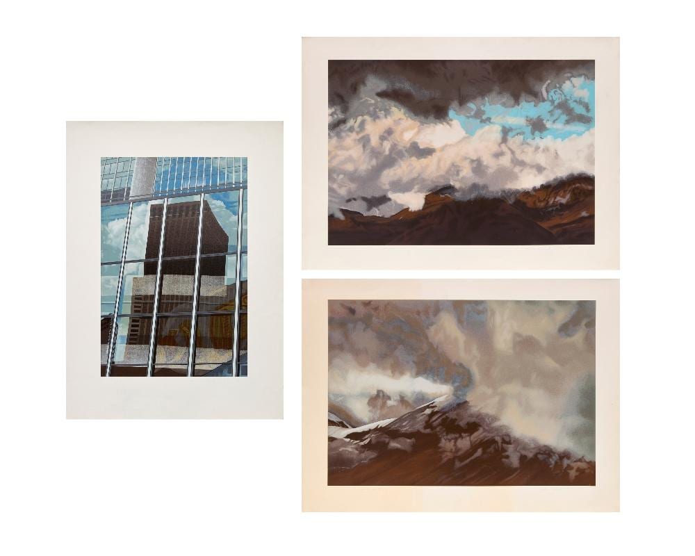 brendan neiland cityscape autumn landscape and winter landscape 1981 and 1982 · Roseberys · 2026-02-18 Brendan Neiland comparable auction result: brendan neiland cityscape autumn landscape and winter landscape 1981 and 1982
