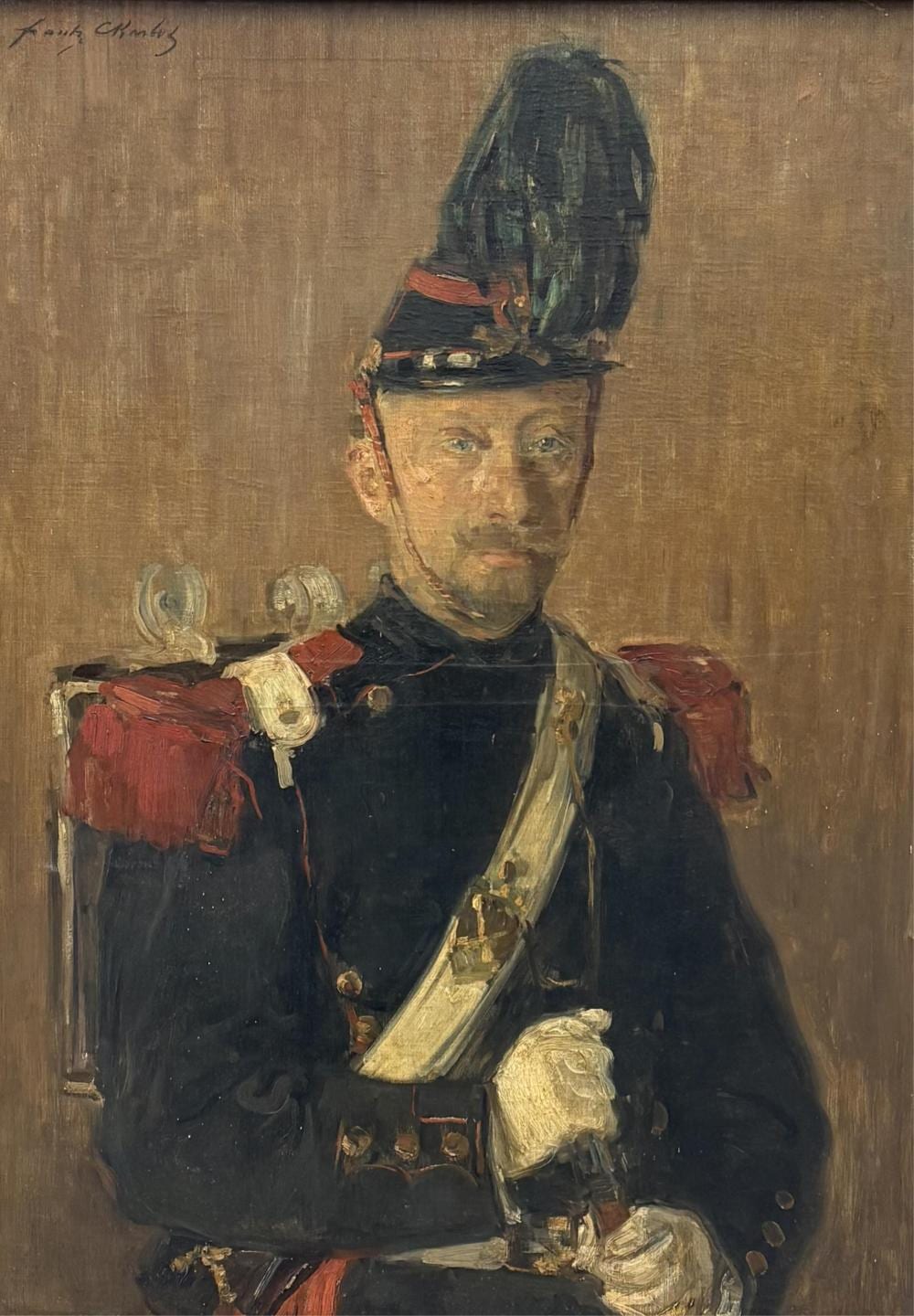 frantz charlet 1862 1928 portrait de militaire dat le 15 octobre 1897 huile sur toile dimensions 94 x 69 cm · MJV Soudant · 2026-02-18 Frantz Charlet comparable auction result: frantz charlet 1862 1928 portrait de militaire dat le 15 octobre 1897 huile sur toile dimensions 94 x 69 cm