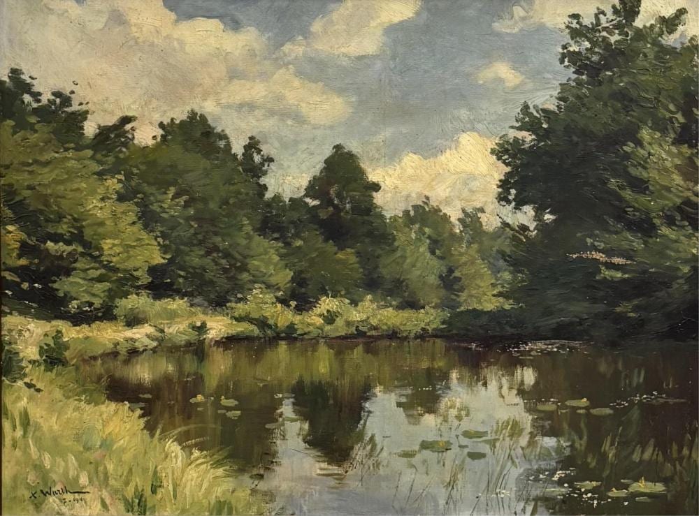 Xavier Wurth comparable auction result: xavier wurth 1869 1933 paysage la rivi re huile sur toile dimensions 44 x 60 cm