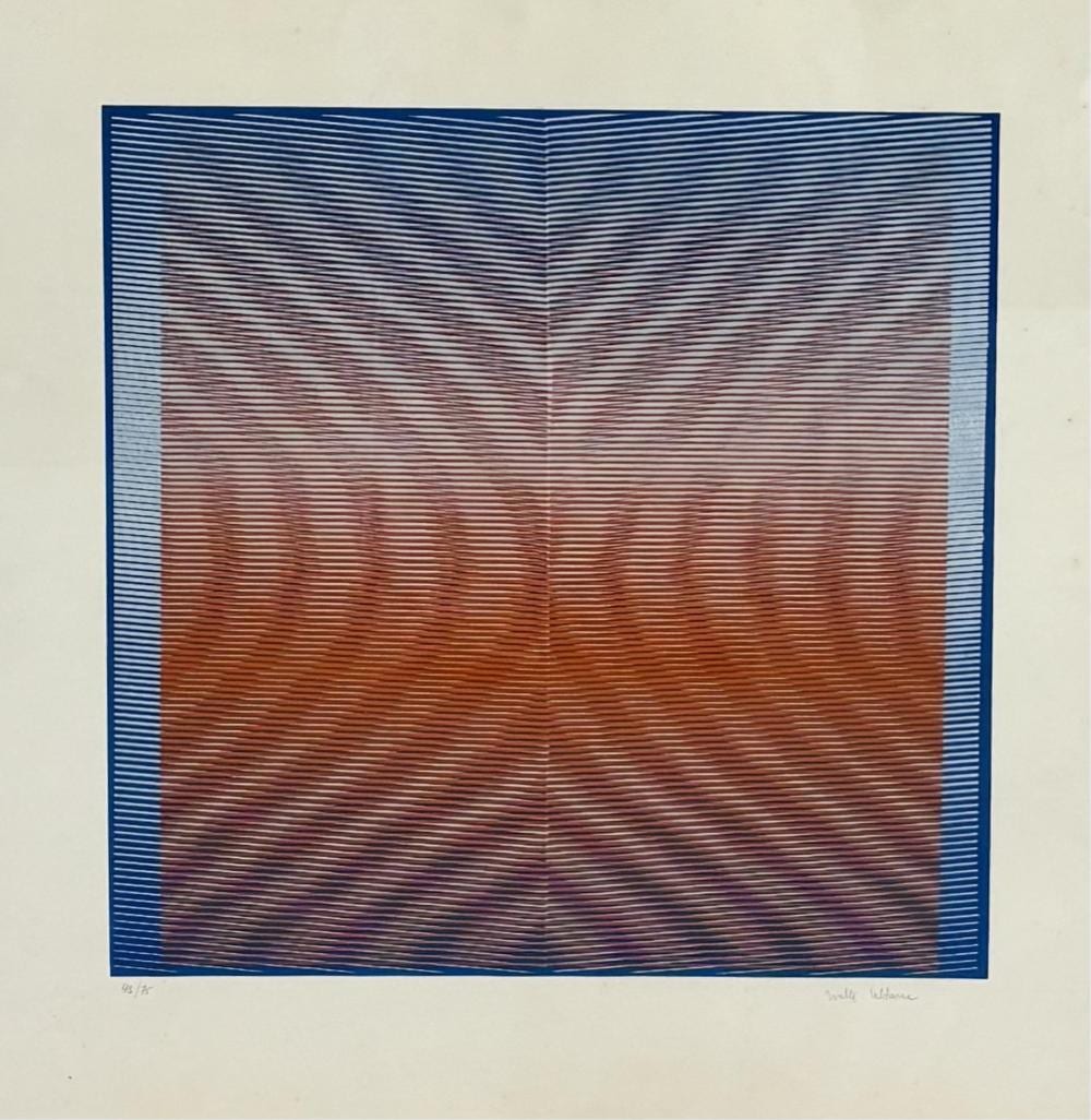 Walter Leblanc comparable auction result: walter leblanc 1932 1986 abstraction lithographie couleurs sign e au crayon et num rot e 43 75 dimensions 50 x 50 cm