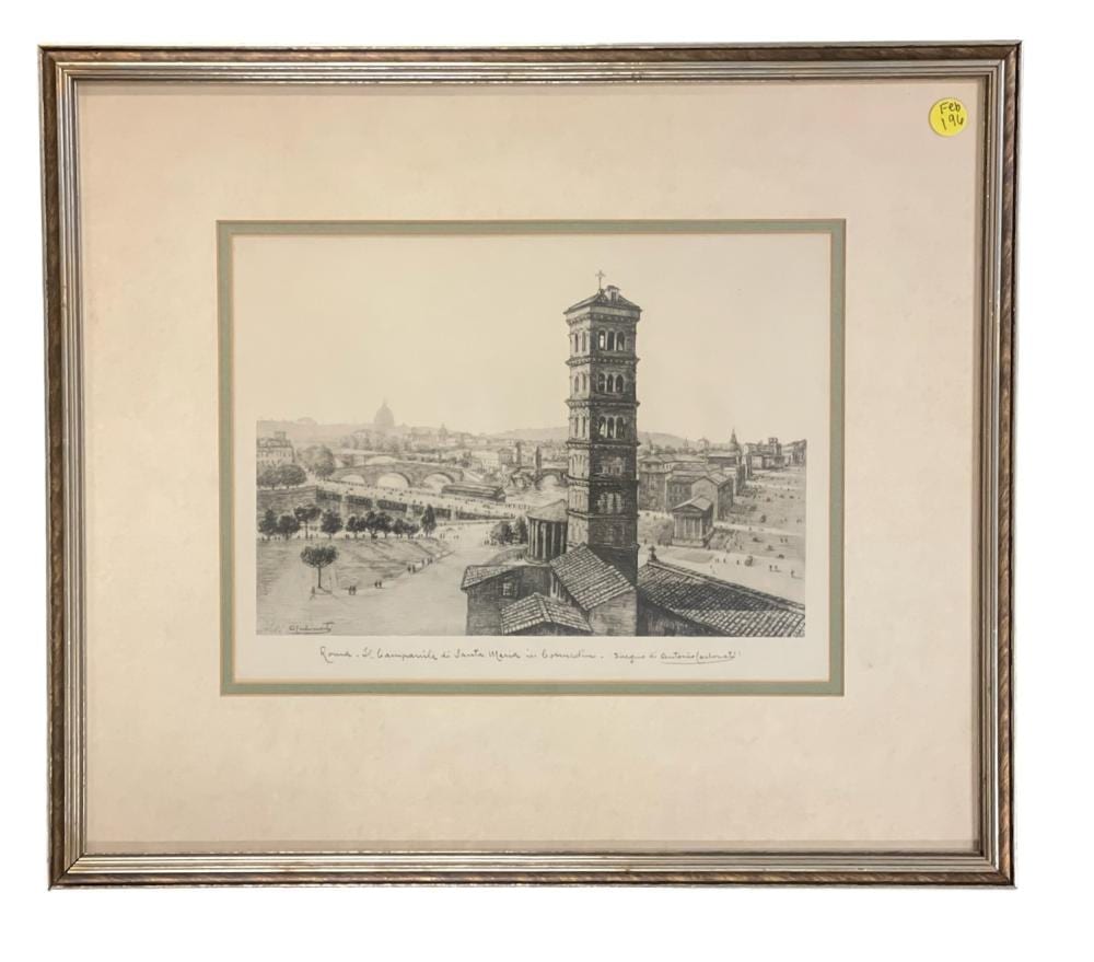 Antonio Carbonati comparable auction result: antonio carbonati etching basilica of santa maria