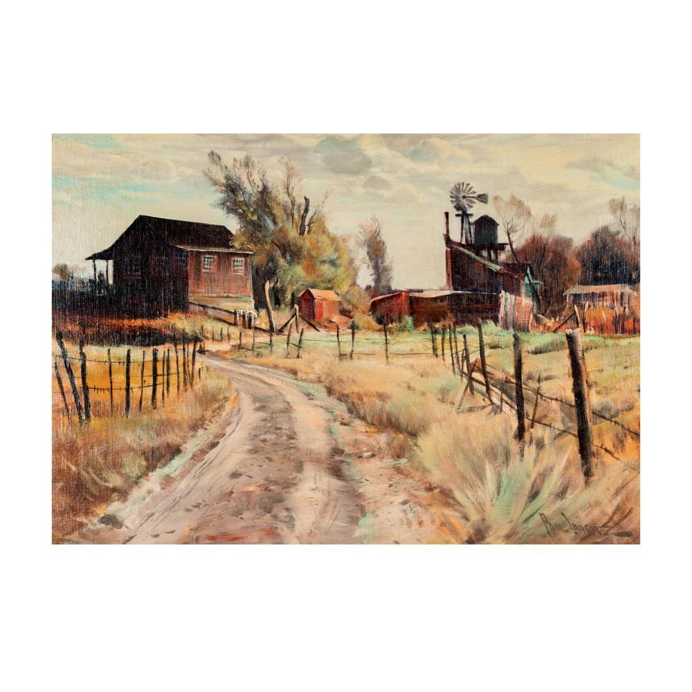 Paul Lauritz comparable auction result: paul lauritz 1889 1975 old farm sonora california