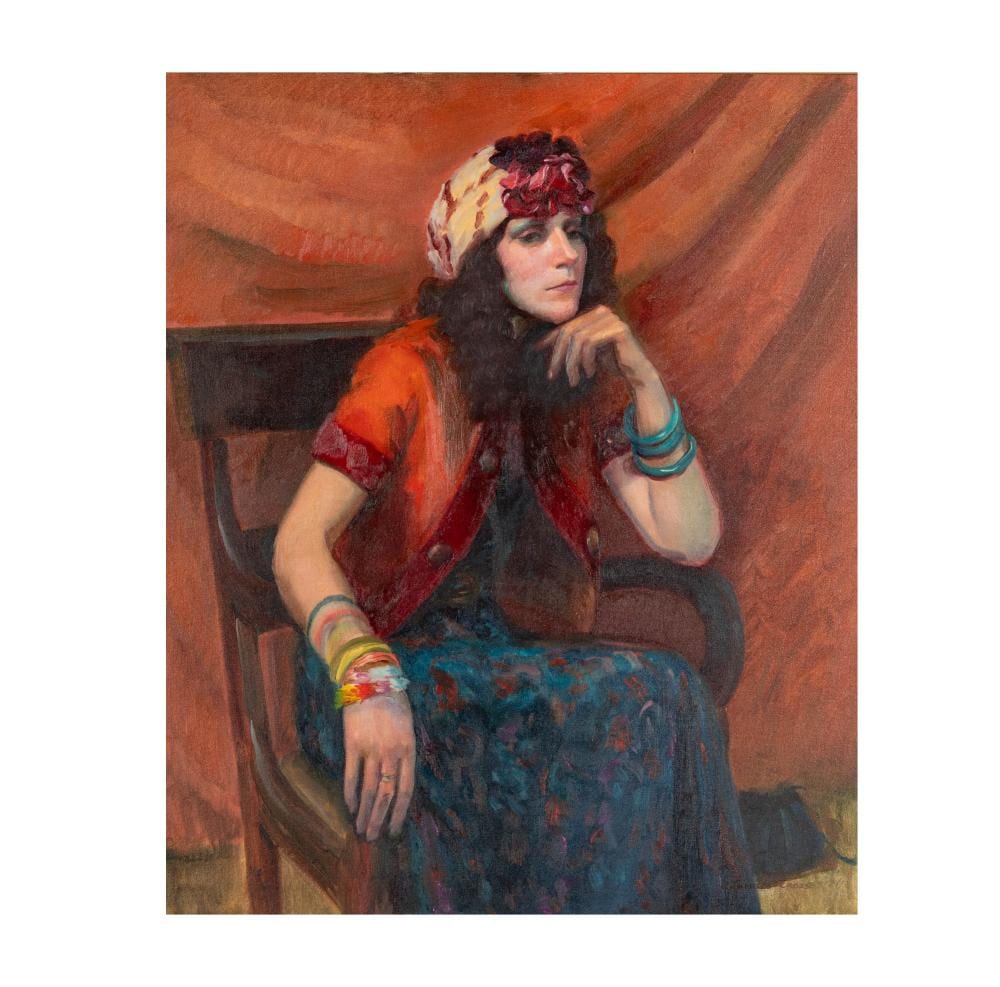 Charles Phillip Cross comparable auction result: charles phillip cross 1916 2006 seated woman