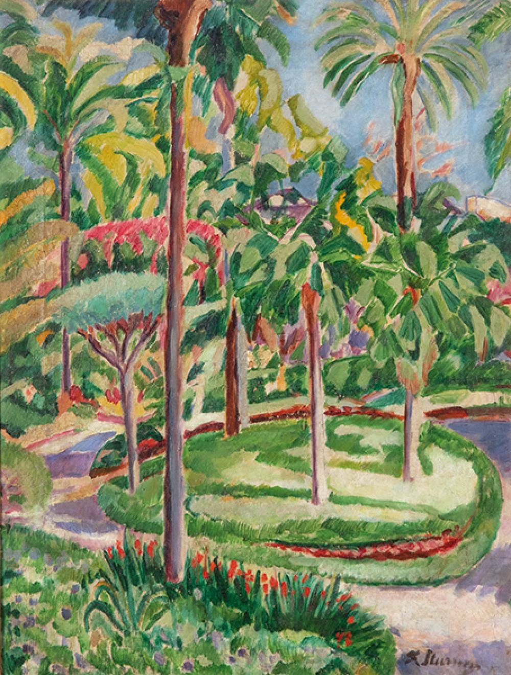 Francisco Iturrino comparable auction result: francisco iturrino landscape finca de la concepci n in m laga