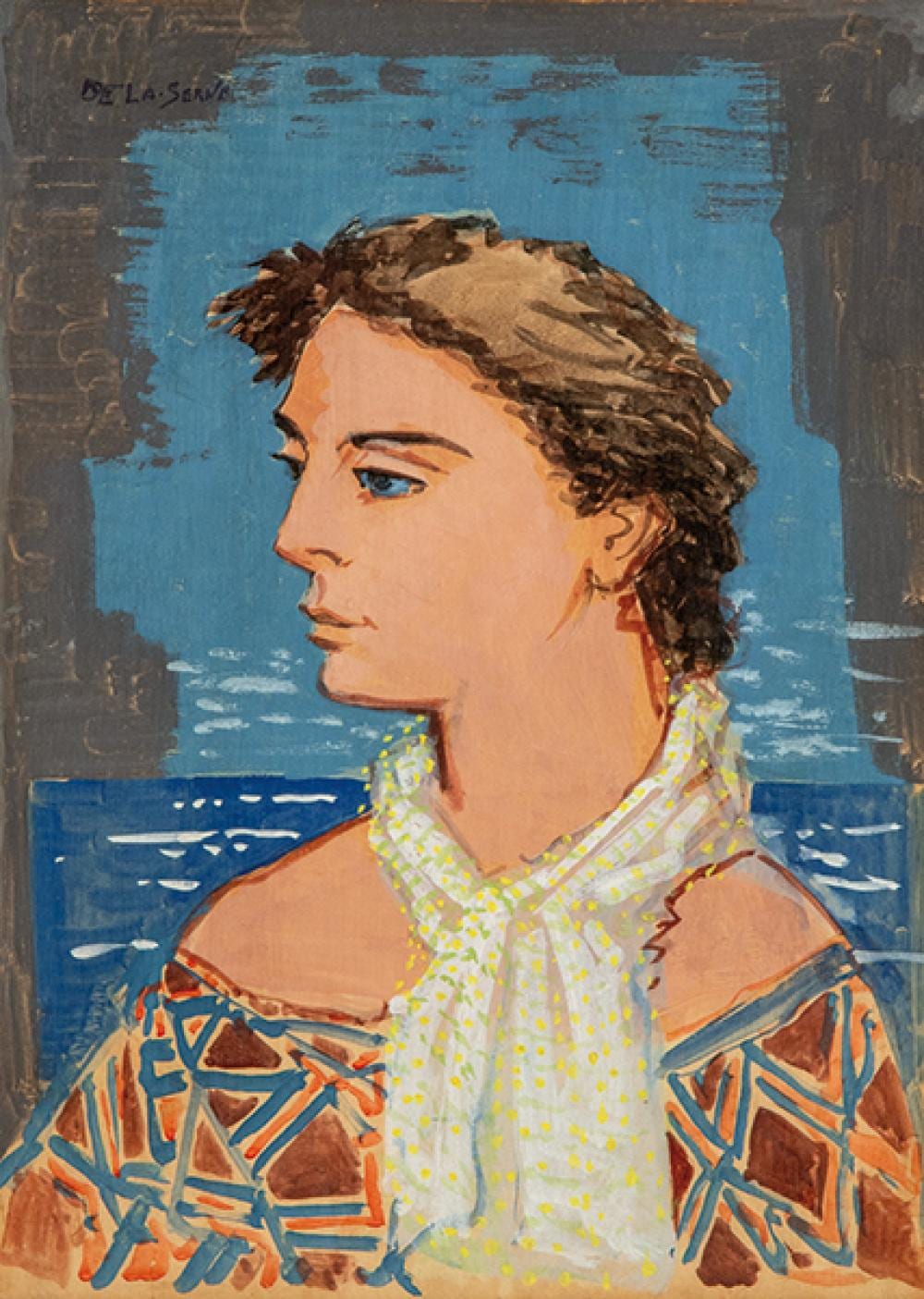 Ismael de la Serna comparable auction result: ismael de la serna the girl with the handkerchief