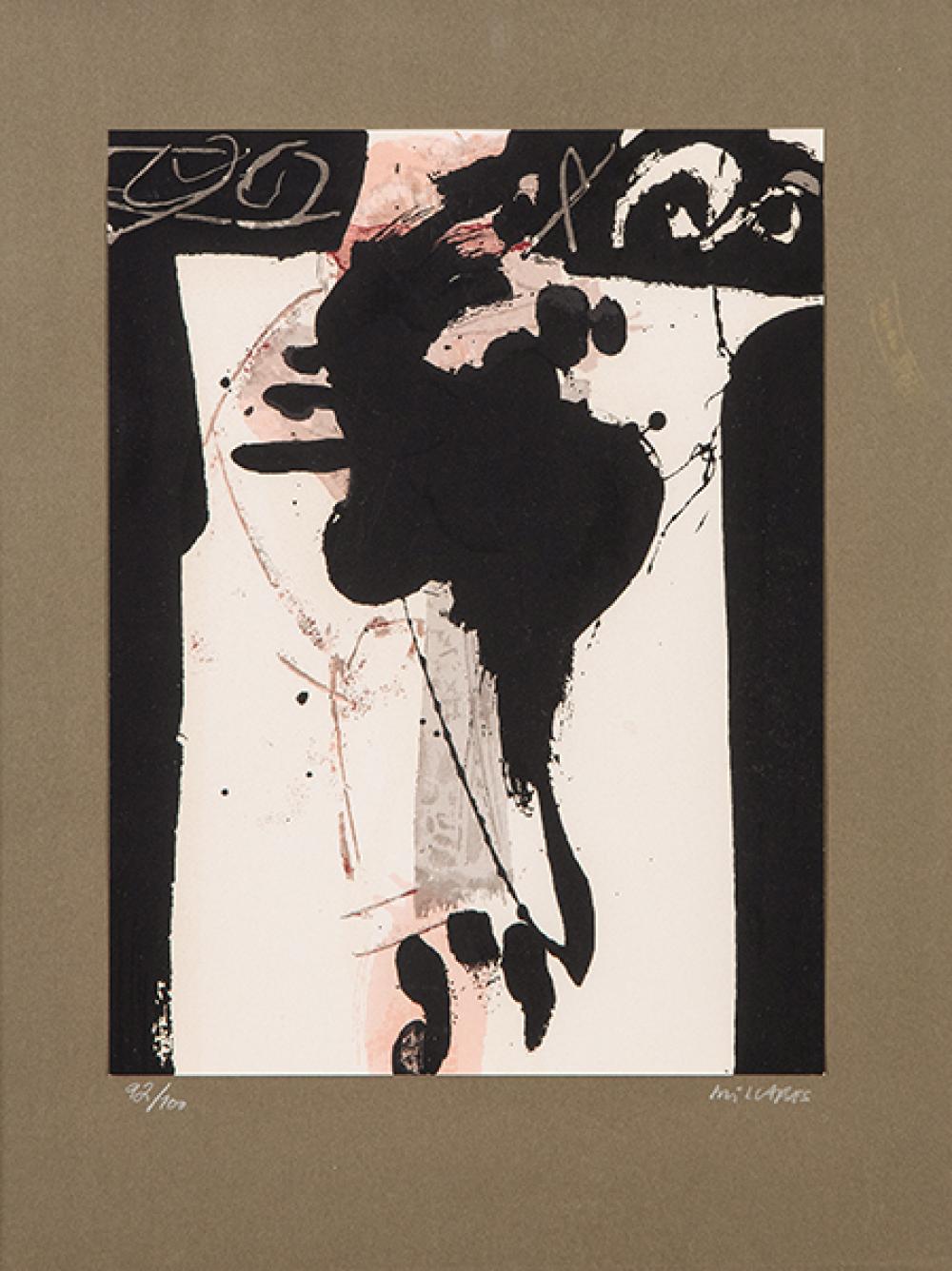 Manolo Millares comparable auction result: manolo millares mutilated peace