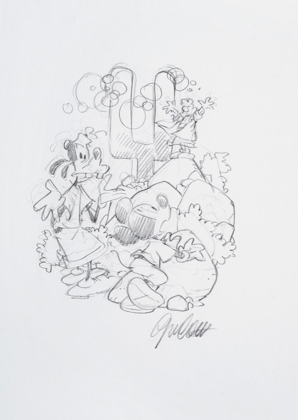 Giorgio Cavazzano comparable auction result: giorgio cavazzano topolino e il sole nel buio 2019