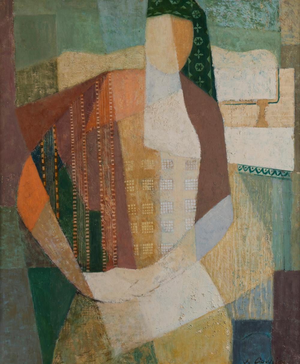 Jack Courier comparable auction result: jack courier 1915 2007 girl reading