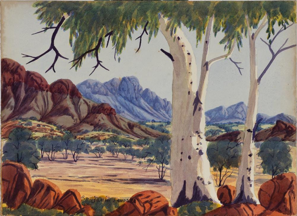 Benjamin Landara comparable auction result: benjamin landara 1921 1985 ghost gums