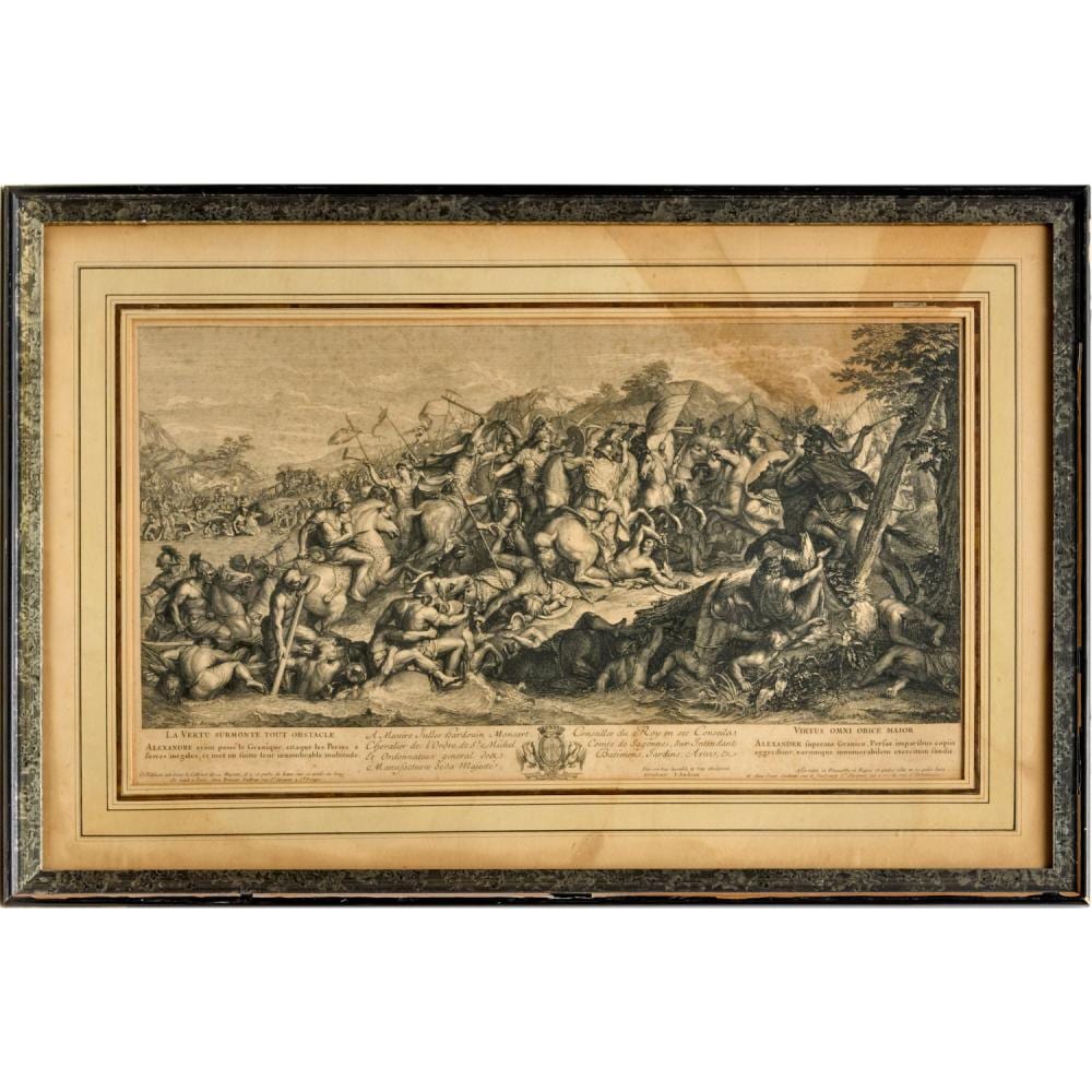Charles LeBrun comparable auction result: charles le brun after engraving on paper 1672