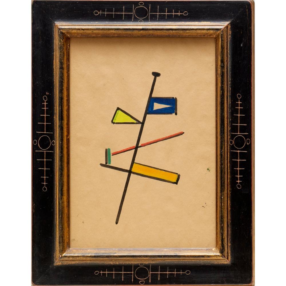 Emil Lahner comparable auction result: emile lahner ink and gouache on paper