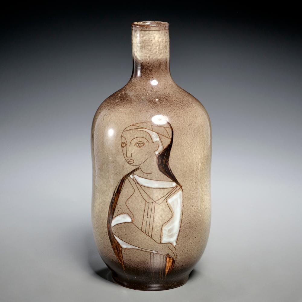 Philippe Lambercy comparable auction result: philippe lambercy signed pictorial vase