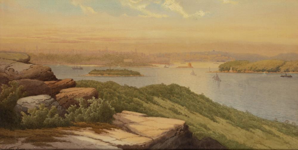 Gladstone Eyre comparable auction result: gladstone eyre 1863 1933 sydney harbour