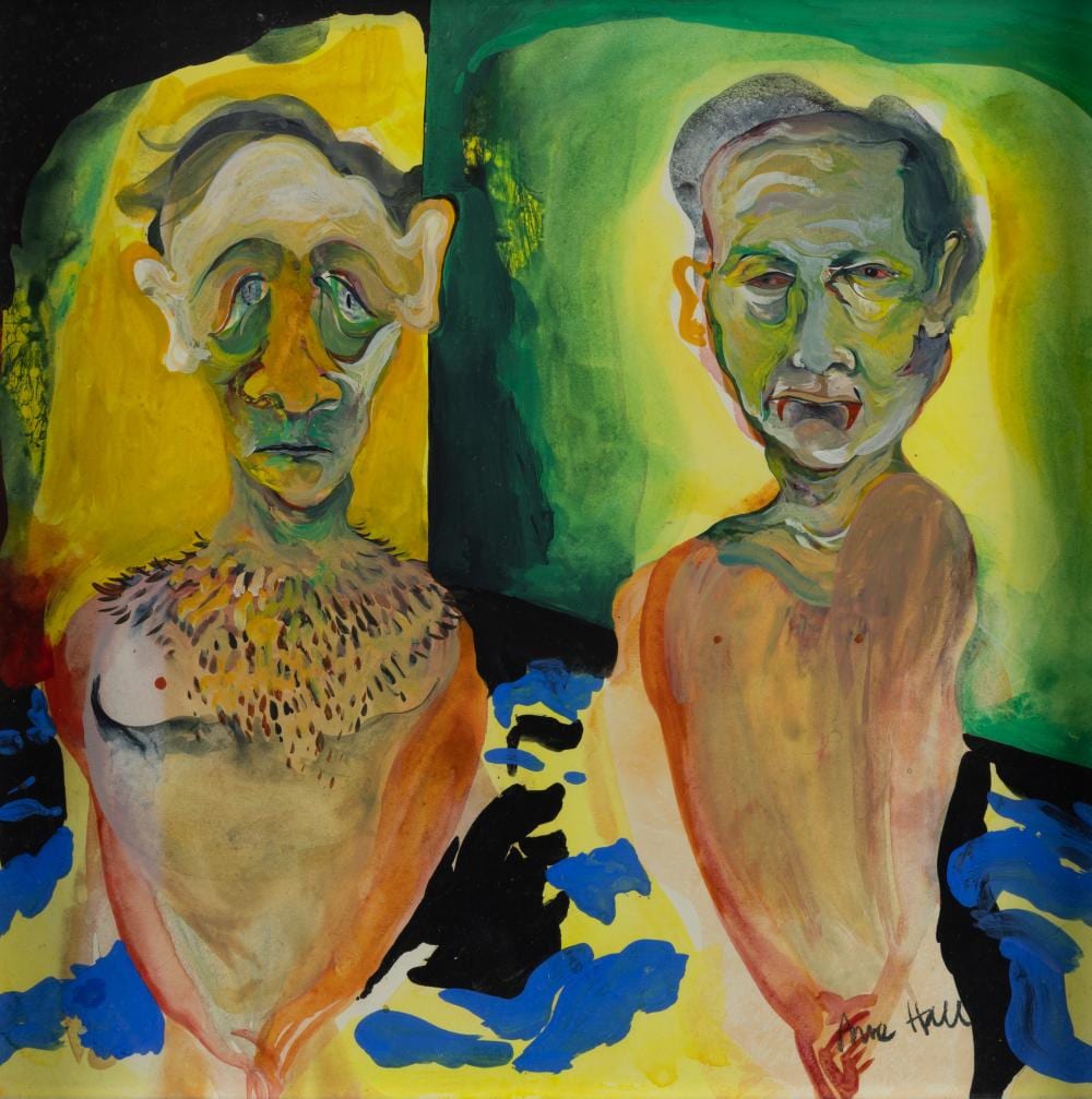 Anne Hall comparable auction result: anne hall born 1945 two men in the studio