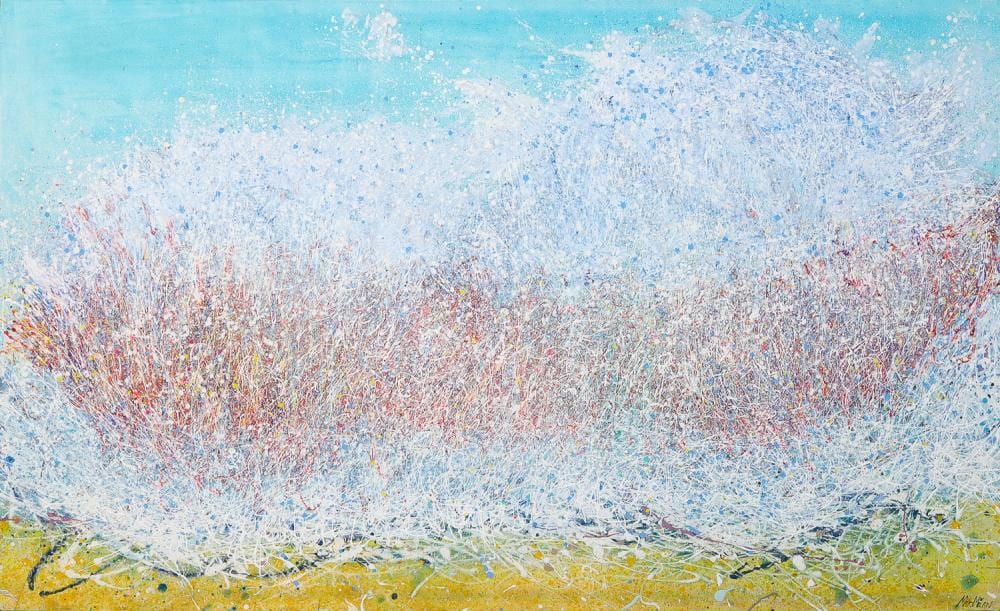 Max Milan comparable auction result: max milan canggu beach original synthetic polymer paint on linen image 129cm x 212cm
