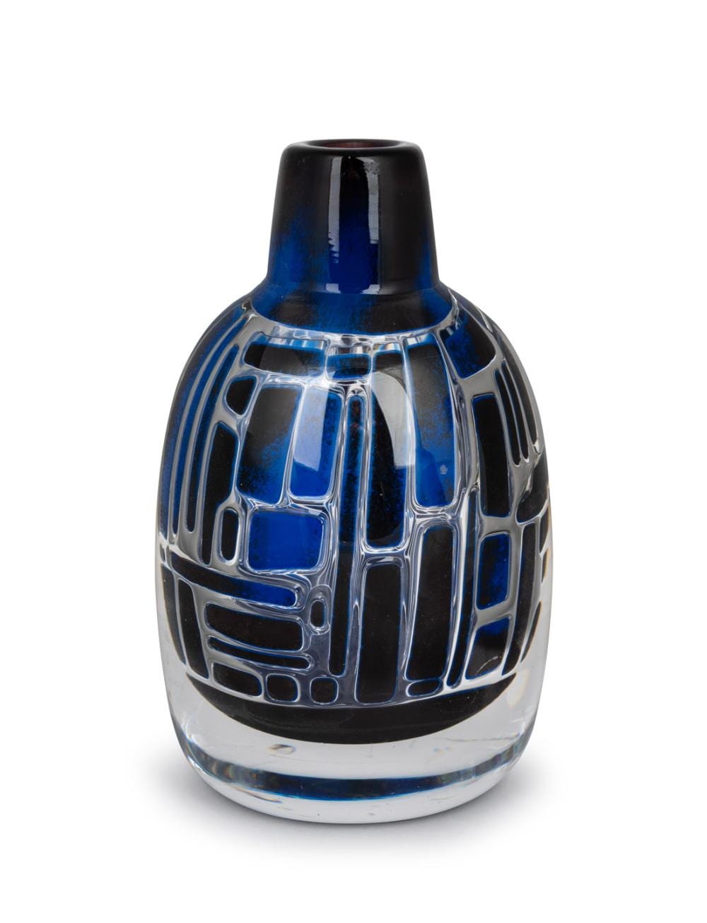 Edvin Öhrström comparable auction result: edvin hrstr m 1906 1994 ariel swedish art glass vase with unusual geometric cube design for orrefors 1957 engraved orrefors ariel no 466f edvin hrstr m 17 5cm high