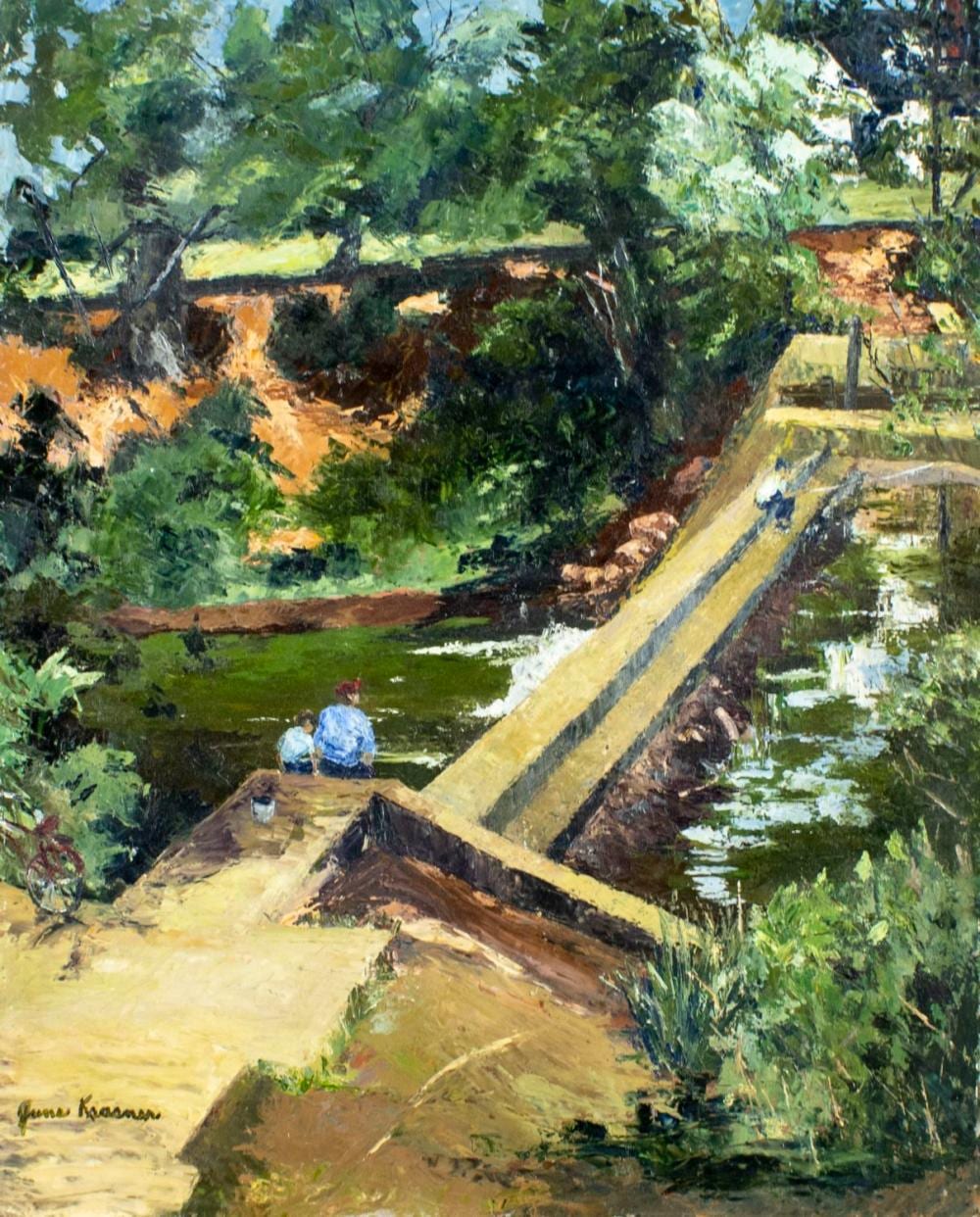 june krasner nj 1905 1991 oil painting · Broward Auction Gallery LLC · 2026-04-19 June Krasner comparable auction result: june krasner nj 1905 1991 oil painting